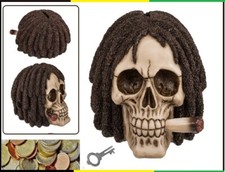 Tête De Mort Tirelire Rasta