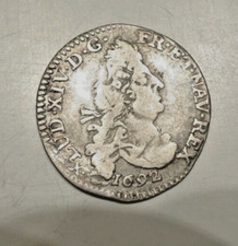 LOUIS XIV 4 SOLS   au DEUX L 1692 P TTB RARE