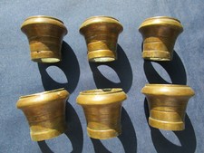 6 sabots ronds laiton pieds table meuble Dia. intérieur au plus grand 2,9 cm 