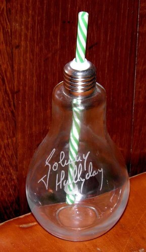 Verre ampoule paille - , verte