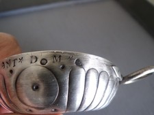 taste vin argent massif poinçon crabe + poinçon tête homme