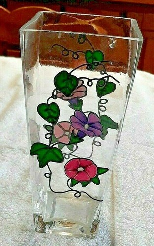 Vase artisanal en verre - vase,