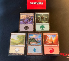 Lot cartes Magic conditionné -  200 terrains de base (40 de chaque)