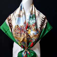 RARE VINTAGE foulard en soie