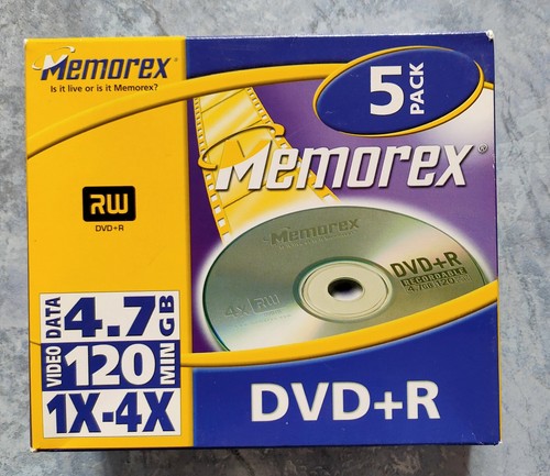 Dvd memorex 7gb neufs - 4,7gb,