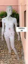 Caroll Taille 36  Superbe haut top tee shirt manches courtes blanc rose