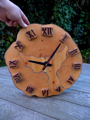 Grande horloge murale bois - horloge,
