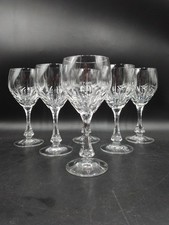 6 Verres à Eau en Cristal taillé de Lorraine LEMBERG modèle NORA H 19 cm