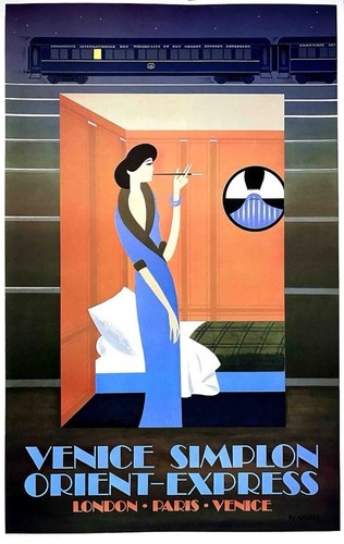 Affiche poster train sncf - train,