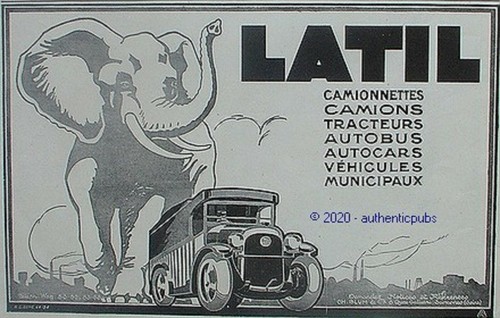 Publicite latil camion - latil,