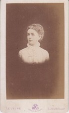 Photo CDV de Mme Adolphe COLLINET de LA SALLE née Marie-Thérèse de LA CHAUSSÉE.