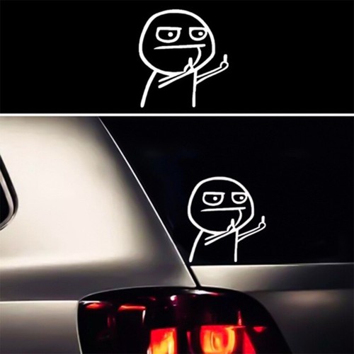 Sticker voiture humour cartoon - sticker,
