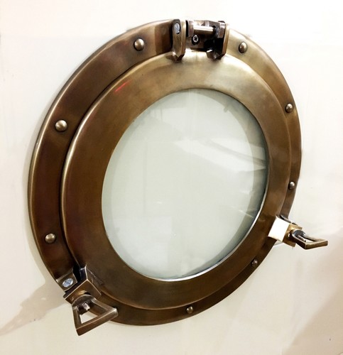 Ancien hublot maritime - , 15"