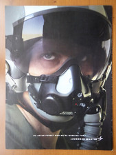 4/2003 PUB LOCKHEED MARTIN CASQUE GENTEX HELMET PILOT ORIGINAL AD