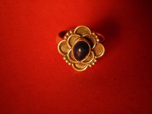Bague argent lapis - en,