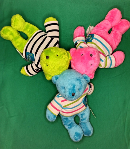 Lot peluche doudou ours vert - lot, peluche/doudou