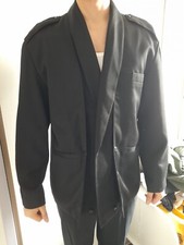 Veste de costume noir avec épaulettes T42 / L