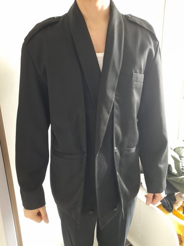 Veste costume noir avec - de,