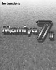 MAMIYA 7II INSTRUCTIONS MANUAL FREE SHIP
