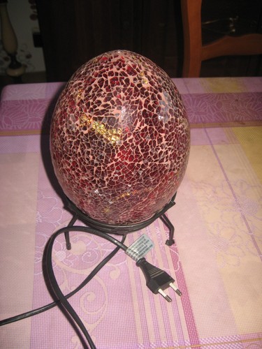 Lampe ambiance oeuf mozaique - d'ambiance,