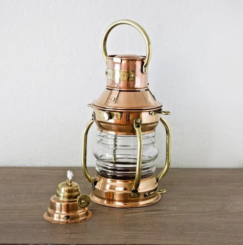 Ancienne lampe pétrole - lampe, à