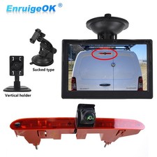 Pour Citroën Berlingo Peugeot Partner Caméra de recul 3ème feu de stop+5" Écran