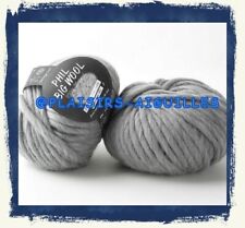 2 PELOTES de laine PHIL BIG WOOL ACIER Neuves
