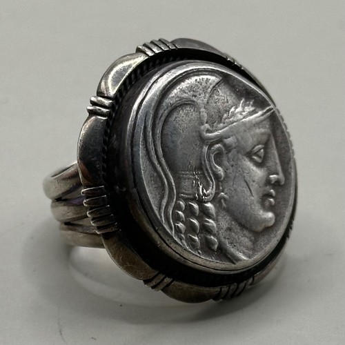 Bague ancienne argent - en,