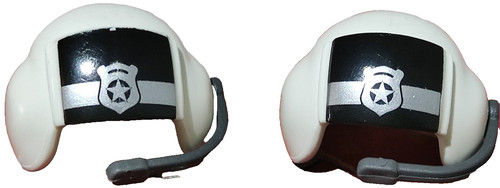 Playmobil casques blancs - x2,