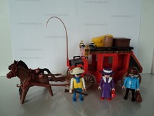 PLAYMOBIL vintage western diligence cocher voyageur set 3245 - B de 1988 #3