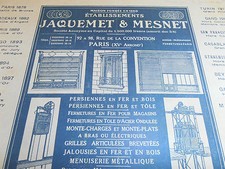 ? Catalogue fermetures en fer, monte charges, rideaux métalliques 1929 ( 83 )