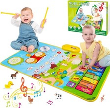 Piano Enfant Tapis Musical - Jouet Bébé 1-5 Ans - Cadeau Fille 1-4 Ans