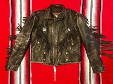 Hurry black leather - leather, fringe
