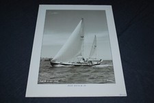 POSTER AFFICHE BOURDIN PEN DUICK ERIC TABARLY BELLE ILE 98 AVEC SIGNATURE 30X40