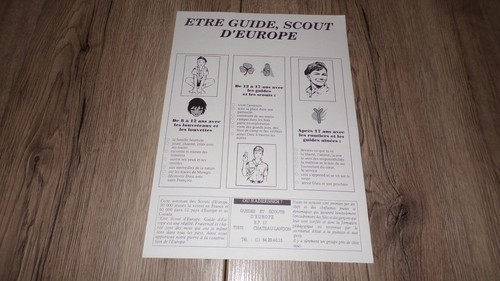 Etre guide scout - guide,, d'europe
