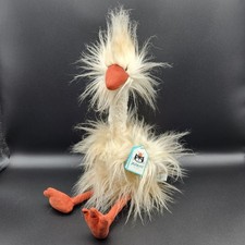 Peluche Jellycat Gabby Goose oiseau blanc autruche 16" peluche neuve avec...