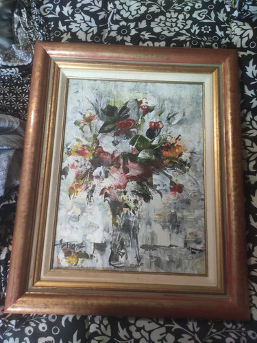Ancien tableau huile - huile, sur