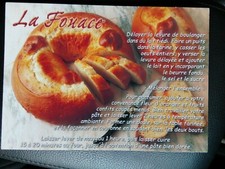 CPSM CPM RECETTE LA FOUACE RECETTES DE NOS GRANDS MÈRES PHOTO P SOISSONS 