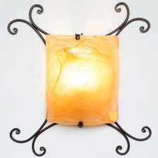 Applique Murale Fer Forgé Modèle Tuile Travaillé Manuel Art