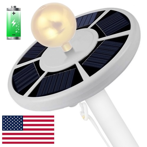 Solar powered flag pole light - flag,