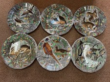 RARE 6 ASSIETTES PLATES GIEN