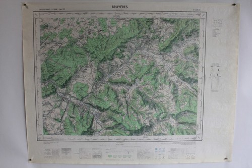 Ancienne carte ign - ancienne, bruyères