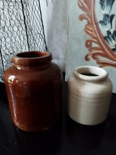Pot à moutarde X 2 en Grès