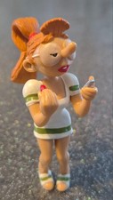 FIGURINE SERIE GASTON LAGAFFE BY FRANQUIN MARSU 1998 PLASTOY MADEMOISELLE JEANNE