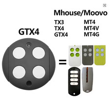 MHOUSE GTX4 Télécommande de portail de garage voiture 4 canaux 433.92 Mhz Neuf