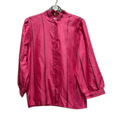 Blouse Vintage Rayée Rose 12