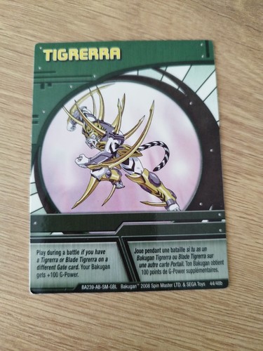 Carte card tigrerra rare - card,