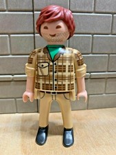 PLAYMOBIL Personnage Soigneur Vétérinaire Zoo 16 - pour CUSTOM RARE VINTAGE