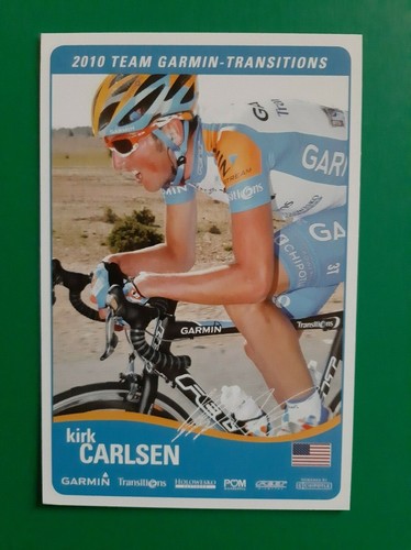 Cyclisme carte cycliste kirk - carte,