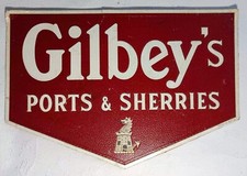 Plaque publicitaire Gilbey's
